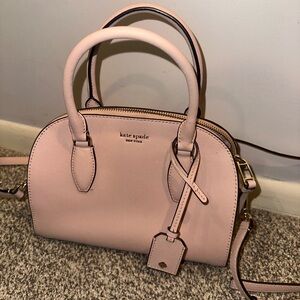 kate spade Blush Pink Dome Satchel with Gold Hardware